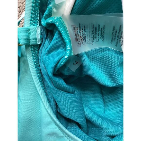 New. Bleu Rod Beattie ombré swimsuit. Normally $129. Size 14 - Picture 10 of 10